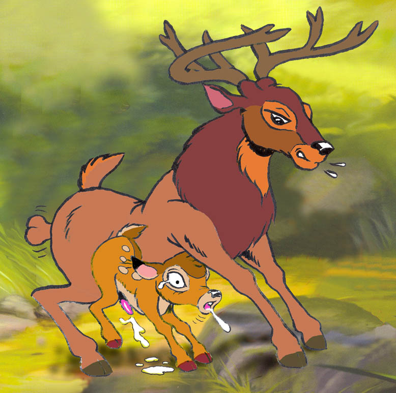Bambi Cartoon Porn - Drawing disney characters bambi turns!