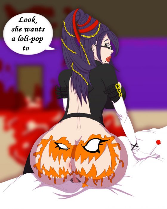 610107 - Bayonetta Halloween Jack_O'Lantern