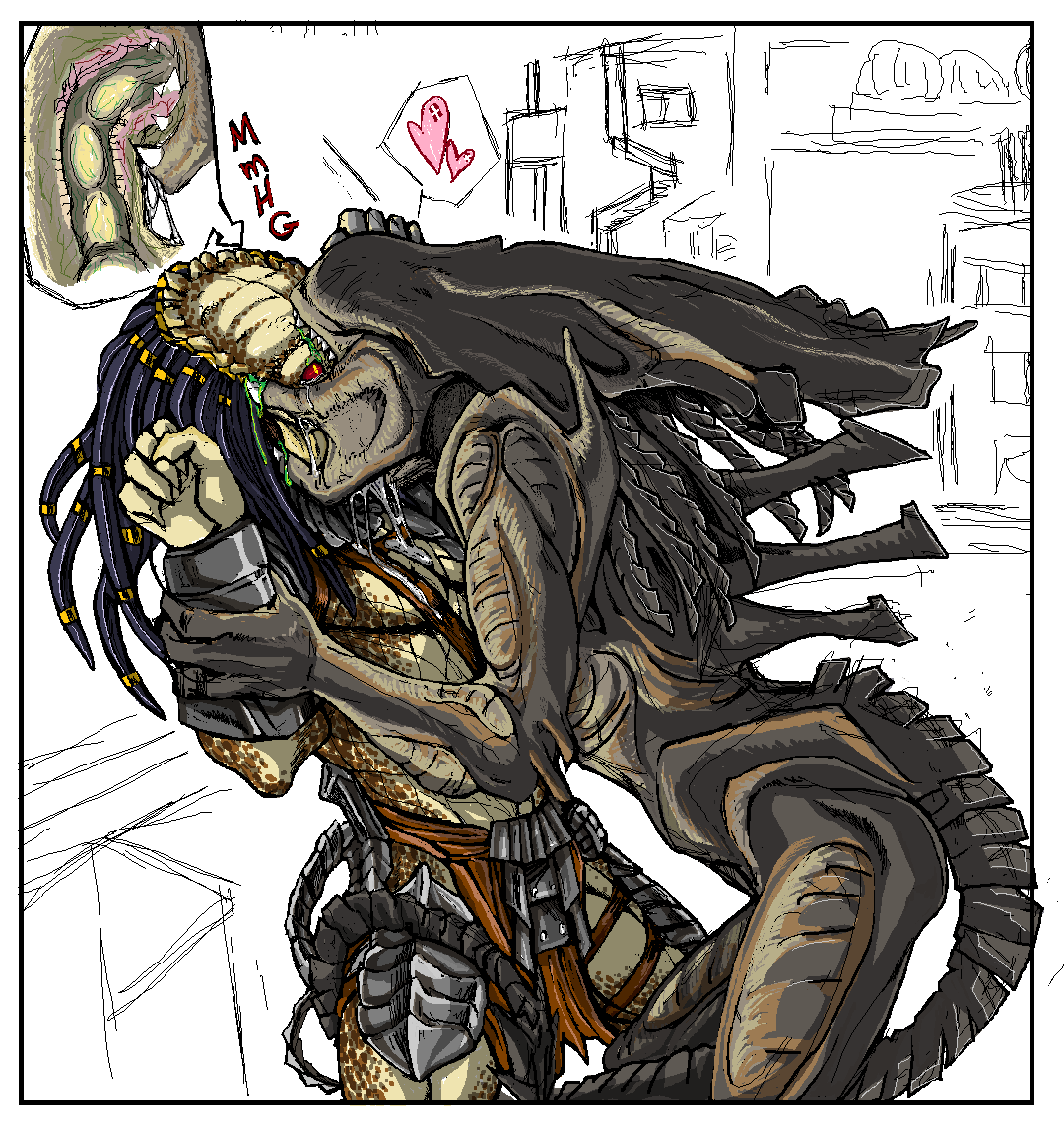 Cartoon Alien Vs Predator Xxx - Comics Idol Pack â€“ 4 â€“ ALIENS VS PREDATOR | PornExtremal