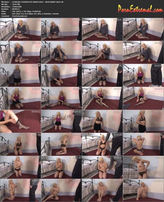 CLUBGIRL STRIPPED BY ANGRY DATE - MISS KINKY GAGA