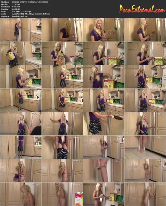 FORCED STRIP OF HOUSEMATE ODETTE