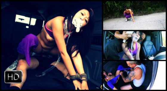 Miko Dai's Running Injury Turns into Outdoor Rope Bondage, Deepthroat BJ, Rough Sex